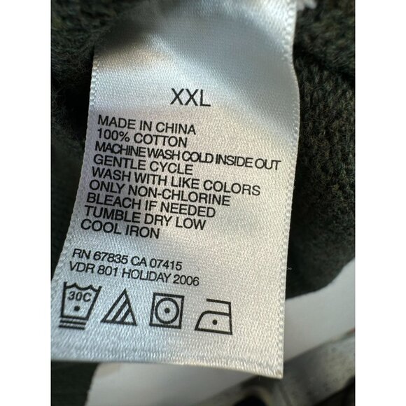 Nautica Jeans Co. Mens Ribbed Pullover Knit Sweater XXL Olive Green100% Cotton - Picture 3 of 11